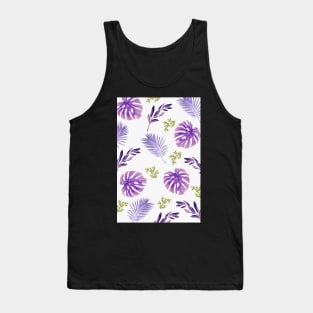 Beautiful Purple Foliage Design Print Tank Top